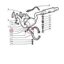 Tube d'échappement Fiat CINQUECENTO