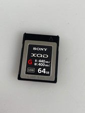Sony 64GB G Series XQD G Memory Card 440 MB/s Read 400MB/s Write