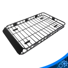 67" Roof Rack Cargo Top Luggage Holder Carrier Basket with Extension Travel NEW