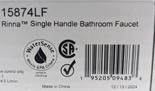 Delta Rinna 15874LF Single Handle Bathroom Faucet with Drain - Polished Chrome