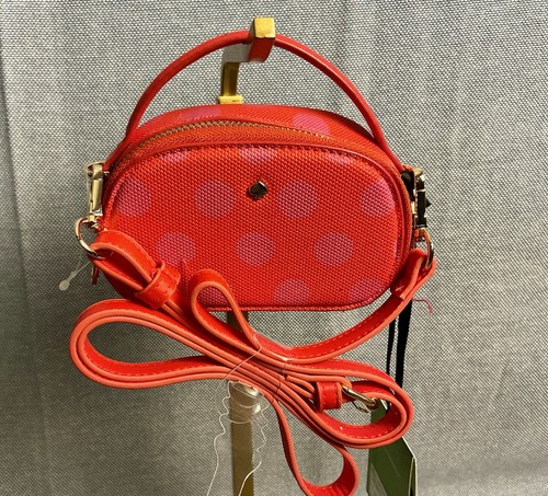 Kate Spade New York X Target Red Pink Polka Dot Mini Crossbody New With Tags