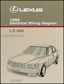 1999 Lexus LS 400 Wiring Diagram Manual NEW Original LS400 OEM Electrical Book