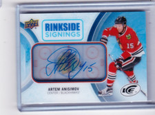 2016 2016-17 UPPER DECK ICE ARTEM ANISIMOV RINKSIDE SIGNINGS AUTO AA BLACKHAWKS