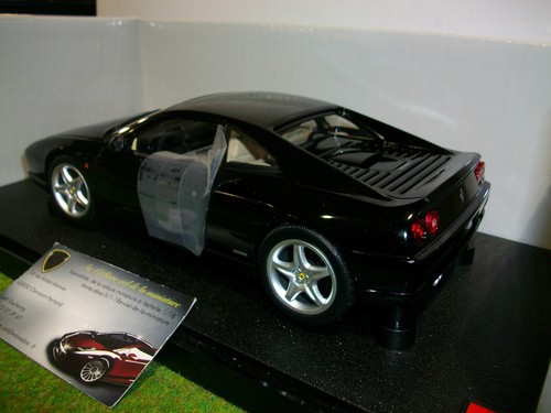 FERRARI F355 BERLINETTA noir 1/18 HOT WHEELS BLY58 voiture miniature collection - Imagen 3 de 4
