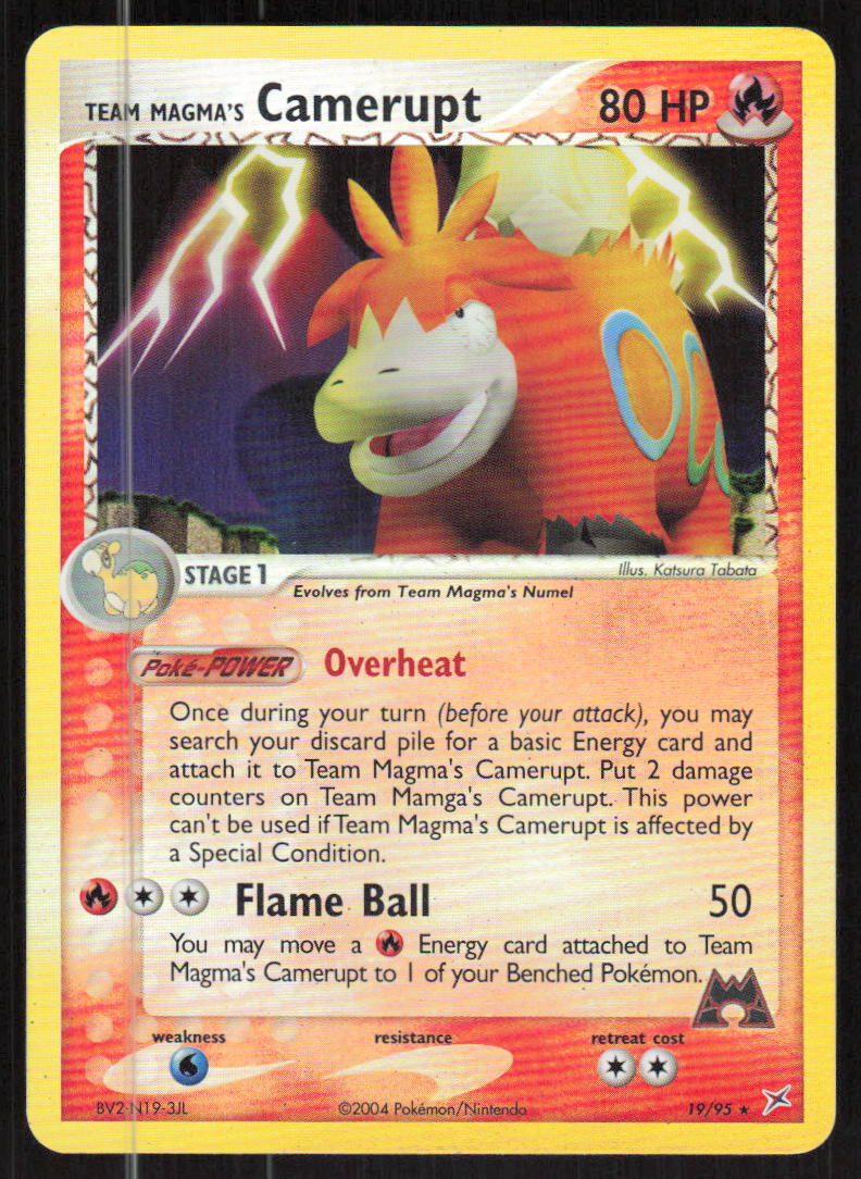 Pokemon TCG Team Magma vs Team Aqua #19/95 Team Magma's Camerupt NM
