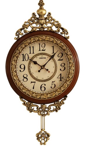 Elegant, Traditional, Decorative, Hand Painted Modern Grandfather Wall Clock