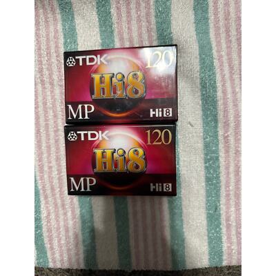 Lot Of 2  TDK Hi8 MP120 Camcorder Videotapes
