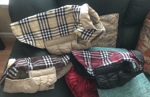 Reversible Dog Coat Jacket British Style, Size L - Picture 6 of 9