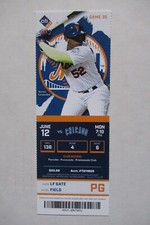 NEW YORK METS VS CHICAGO CUBS 6/12/2017 FULL TICKET ~ ASDRUBAL CABRERA (2 HRs)