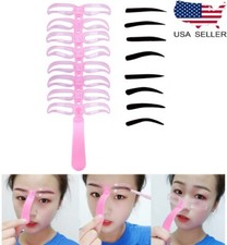 8 Styles Eyebrow Shaping Stencils Grooming Shaper Template Makeup Tool Kit US