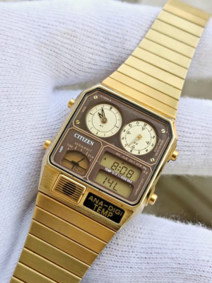 Vintage Citizen Ana-digi Temp Watch 8982 Made in Japan for sale