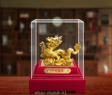 2024 The Year of The Dragon Gold Dragon Feng Shui Ornament Home Decoration Gift