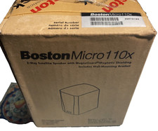 Nuovo Boston Micro 110X, altoparlante satellitare a 2 vie (nero) singolo spedizione gratuita