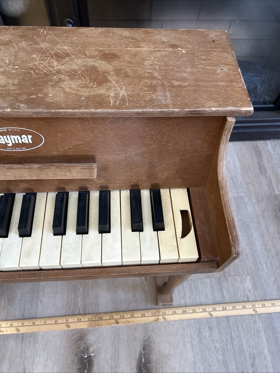 Vintage JAYMAR Upright 30 Key Miniature Kids Piano - Keys
