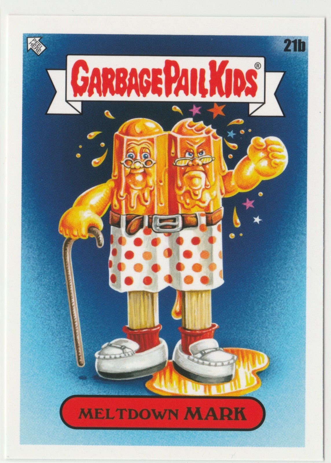 Meltdown Mark #21b Garbage Pail Kids GPK 2021 Food Fight Series Trading Card
