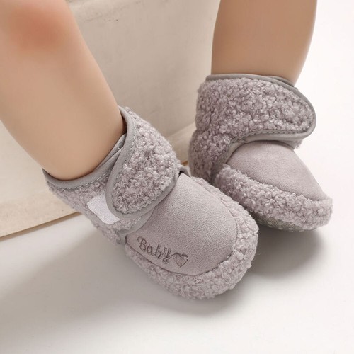 Infant Baby Girls Boys Toddler Shoes Boots Anti-slip Warm Soft Slippers Socks BY - Picture 16 of 20