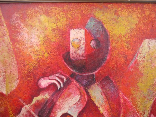 Antique Oil on canvas signed Rufino Tamayo mexican artist framed - Picture 2 of 13