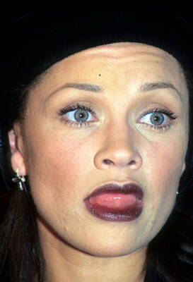 Vanessa Williams recording Freedom in the studio New York February - Old Photo 6