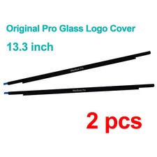 2PCS New LCD Front Glass Bezel Logo Cover for MacBook Pro 13" A1706 A1708 A2338