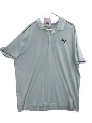 Puma Moisture Control Golf Shirt Lt Green XXL NWT