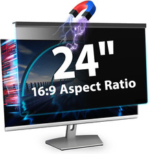 Magnetic Computer Privacy Screen 24 Inch, Aesthetic 9H Hardness Hanging Privacy