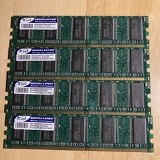 4X ADATA 512MB 512MX9 MDOSS6G3HA330B1E5Z PC-3200 DDR 400 ECC Server RAM DDR1 2GB