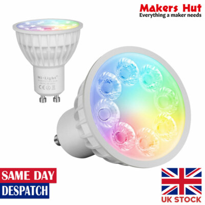 MiLight RGB-DW LED Strahler Vollfarbig und Dual Weiß (CCT) - FUT103 GU10 F...