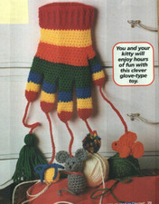 KITTEN MITTEN CAT TOYS DIGEST SIZE CROCHET PATTERN INSTRUCTIONS