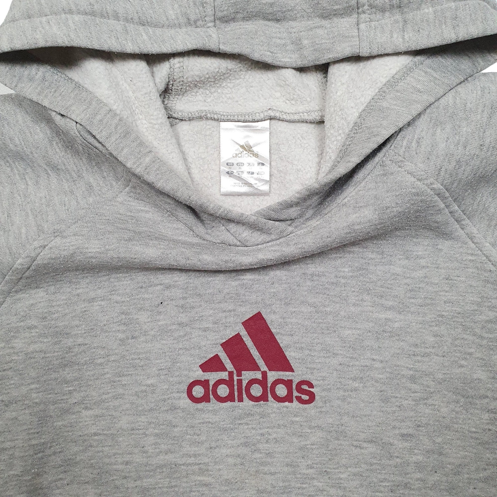 ADIDAS Hoodie Cotton Jumper Sweatshirt Mens S image 2