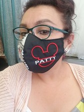 FABRIC FACE MASK CUSTOMIZE WITH YOUR NAME. Washable Print Fabric make USA