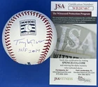 Tony LaRussa Autographed Signed Hall Of Fame Baseball w/ “HOF 2014” & JSA COA