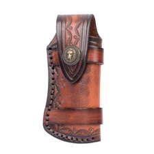 Handmade Knife Leather Sheath Multi tool Sheath Scabbard Pouch Bag Pocket 