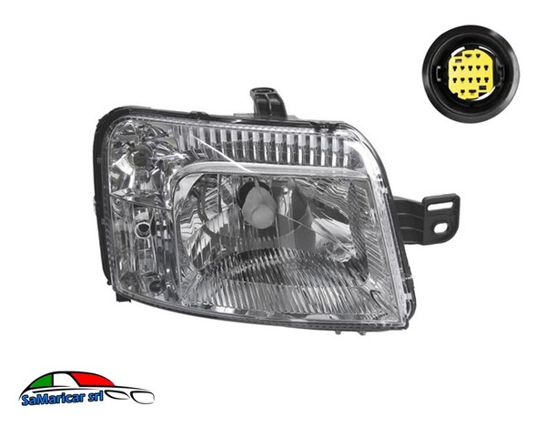 Blinker Projektor Recht Steckverbinder Gelb Geeignet A Fiat Panda 169 09/2003- >-image
