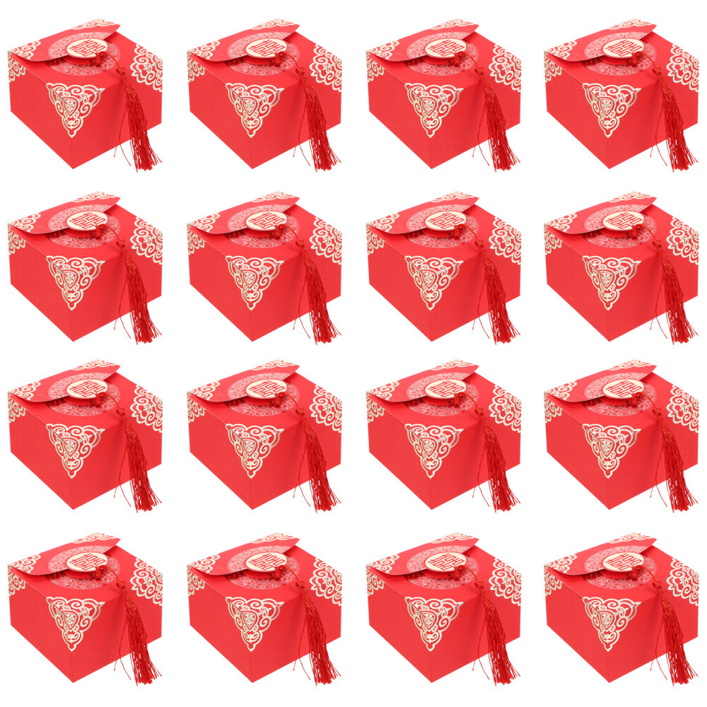 20 Pcs Chinesische Pralinenschachtel Hochzeitsgeschenkbox Erinnerungsgeschenk