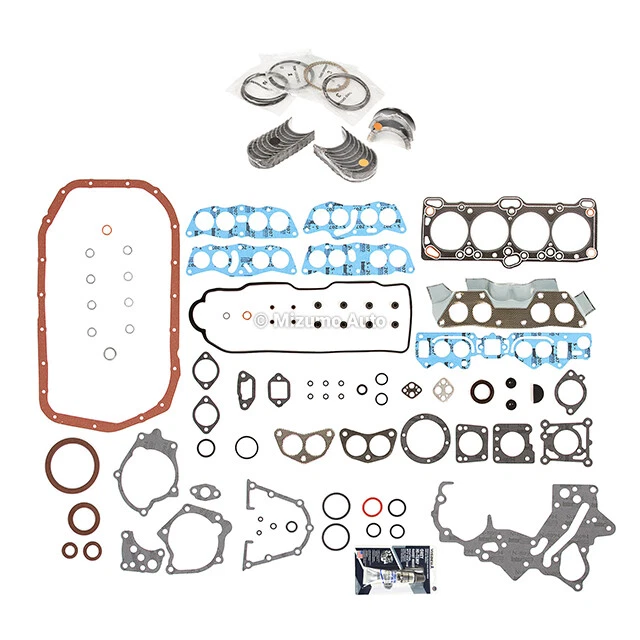 Full Gasket Set Bearings Rings Fit 90-92 Dodge Eagle Mitsubishi 2.4L SOHC 4G64 - Image 2 of 4