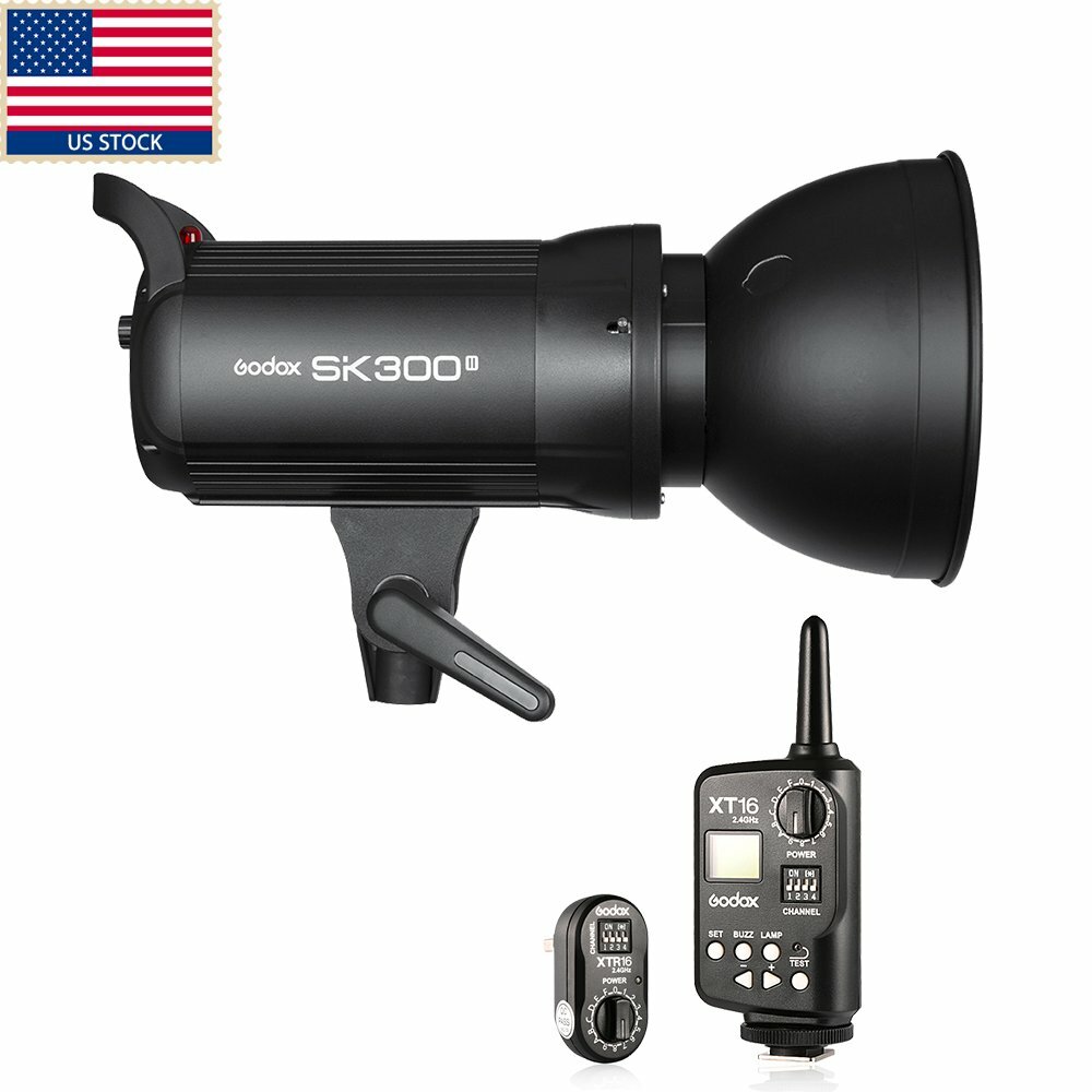 Flash Studio Godox SK300II 300Ws - Monture Bowens, Lampe De Modélisation 150W, Compatible Système Godox X