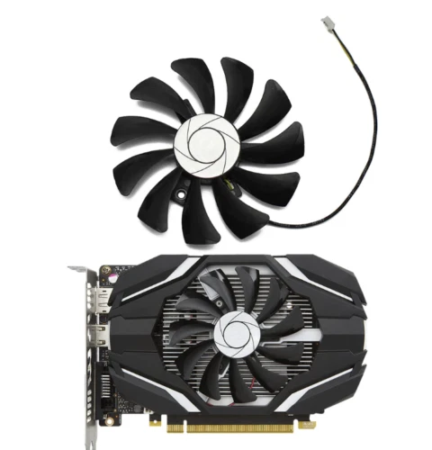 Cooling Fan For MSI GTX 1050 Ti 2G 4G Replacement GPU HA9010H12F-Z 85mm 2 pin - Image 2 of 4