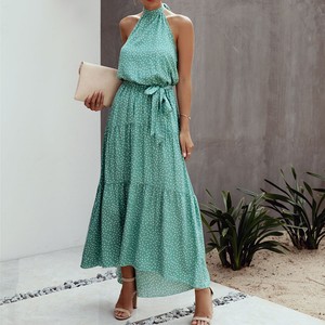 casual backless maxi dress