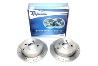 TA Technix Sport Bremsscheiben Satz Hinterachse Passend FüR Toyota Corolla