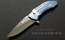 MTECH USA BLUE DIAMOND KNIFE TINITE COATED BLADE