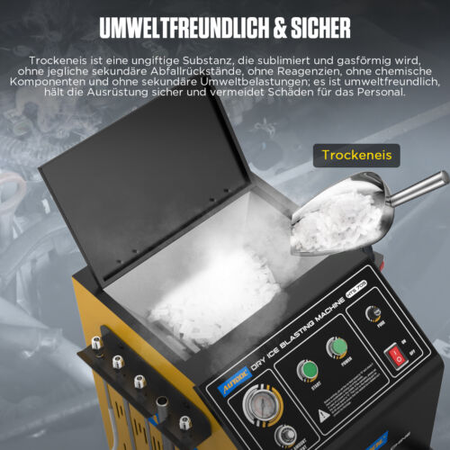 AUTOOL® HTS705 Trockeneisstrahlanlage Trockeneisstrahlgerät Reinigungsmaschine - Bild 6 von 14