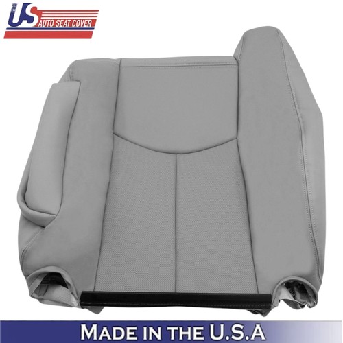 2003-2006 Fits Cadillac Escalade Genuine Leather Front Seat Covers Pewter Gray - Picture 48 of 98