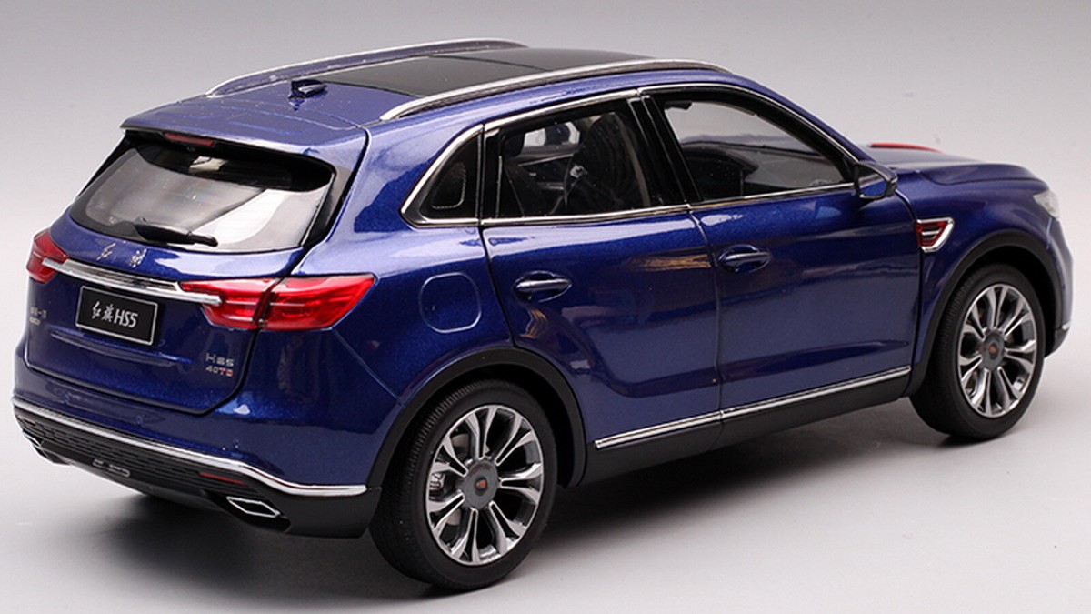 1/18 紅旗 H5 1/18 Scale HongQi Red Flag HS5 SUV Blue Diecast Model Car