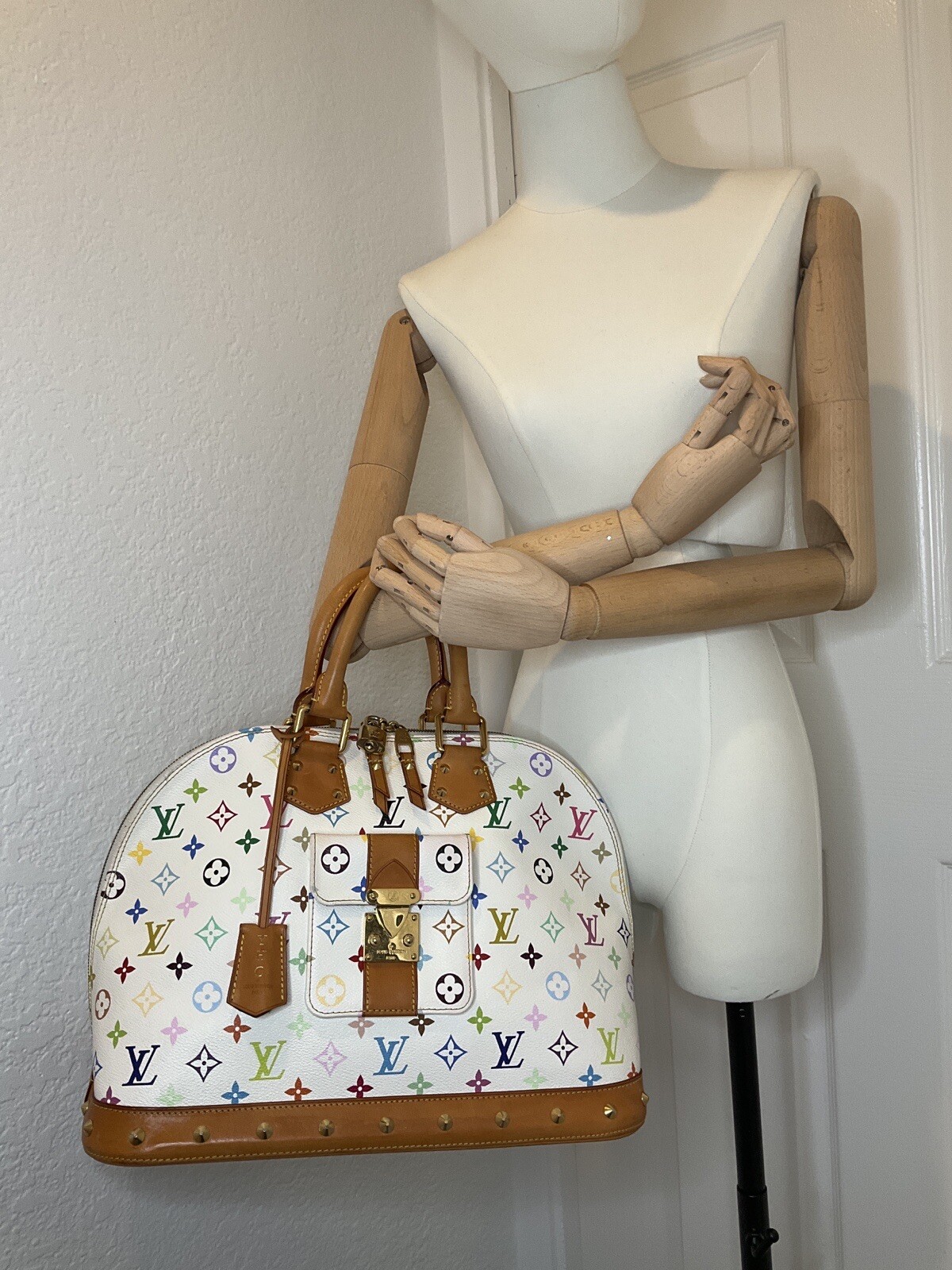 Authentic Louis Vuitton Takashi Murakami Blanc White … Gem