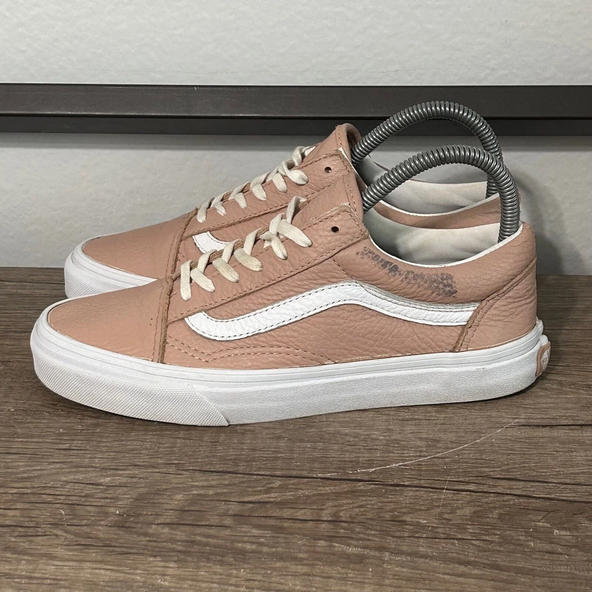 Vans leather old sales skool pink