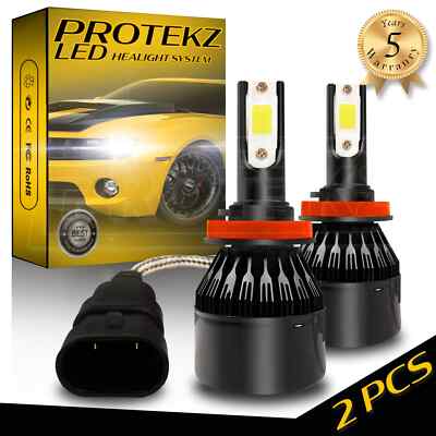 9006 LED Headlight Bulbs CREE Chips Conversion Kit 6000K Cool White 7200LM 60W