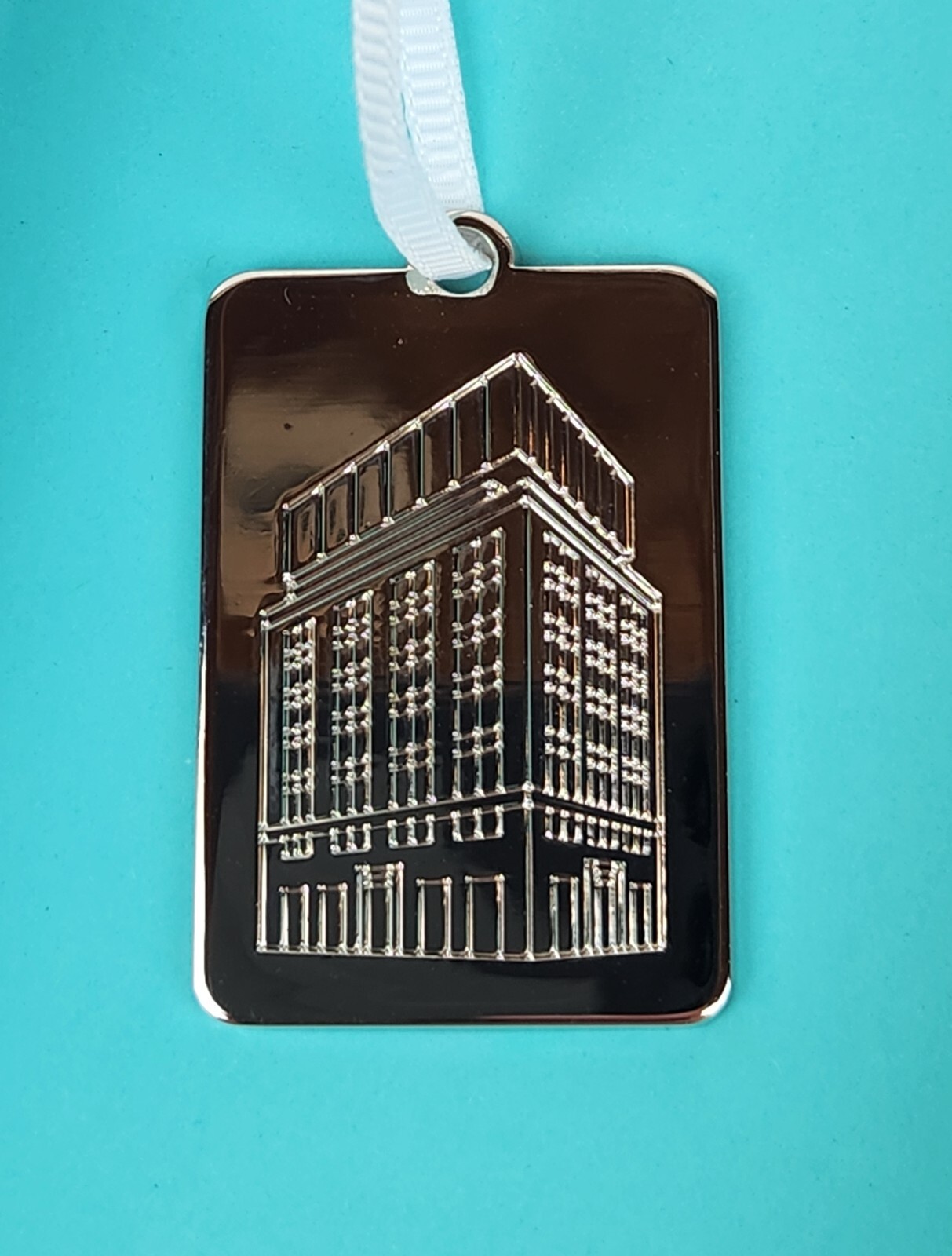 Tiffany & Co Landmark Store Tag Charm Ornament NYC Main Store Exclusive