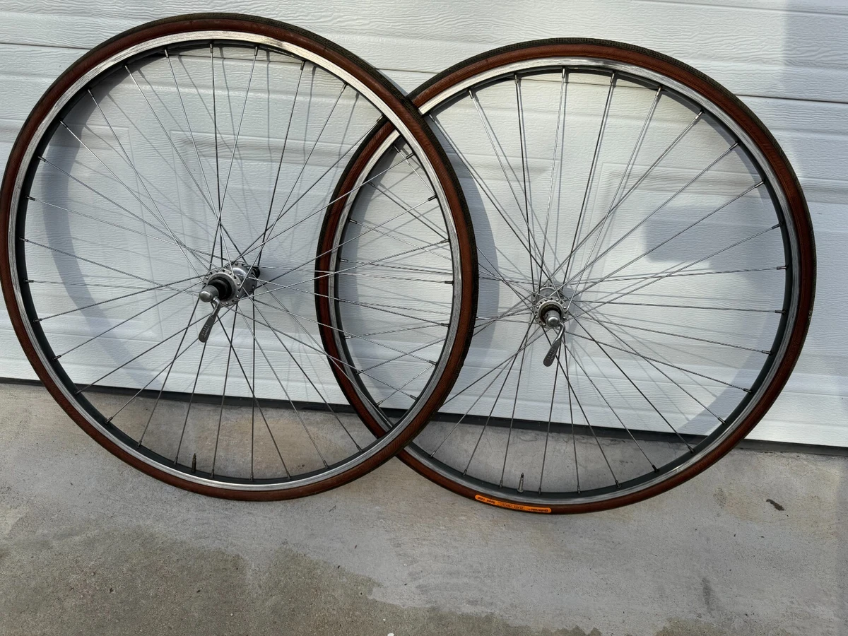 Vintage Shimano 105 Wheelset Wolber Super Champion Alpine Rims 700c