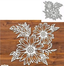 Flower Leaves Metal Die Cuts,Sunflower Leaf Wedding Cutting Dies Cut Stencils...