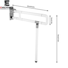Safety Hand Rail Drop Down Fold Up Disabled Grab For Bath Bathroom Toilet Bar